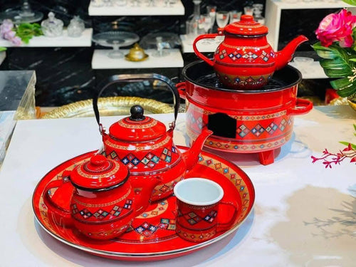 "طقم الشاي الفاخر ☕✨ - لمة زمان برستيج اليوم"
